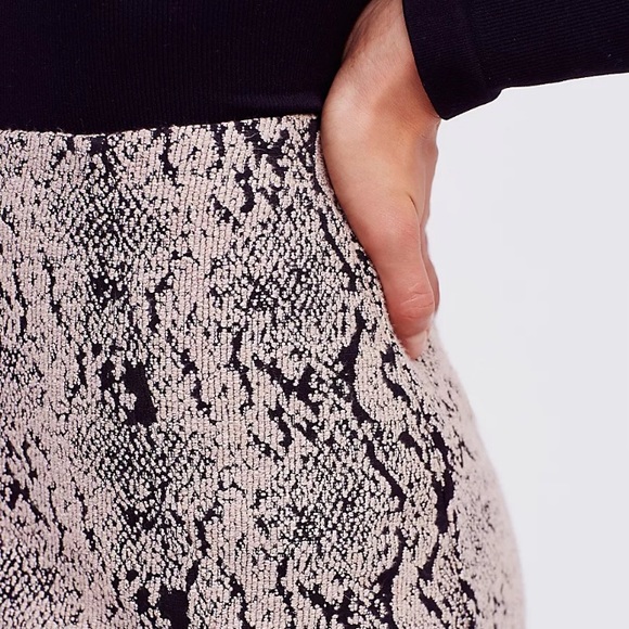 Free People Snake Jacquard Mini Skirt 4 - Picture 4 of 7